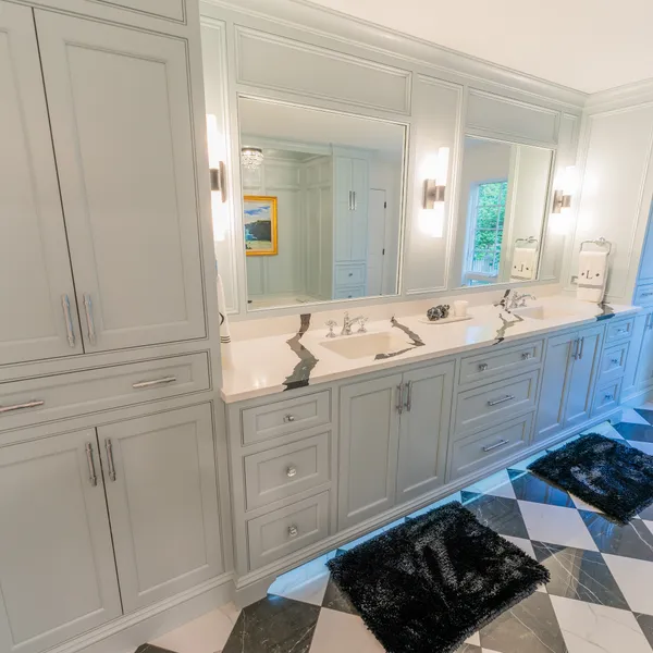custom bathroom vanity and cabinetry