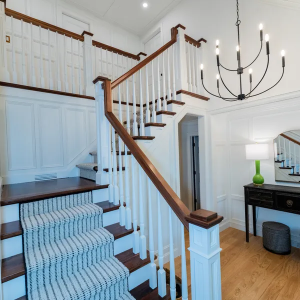 Custom entranceway millwork and architectural details, Dublin, OH