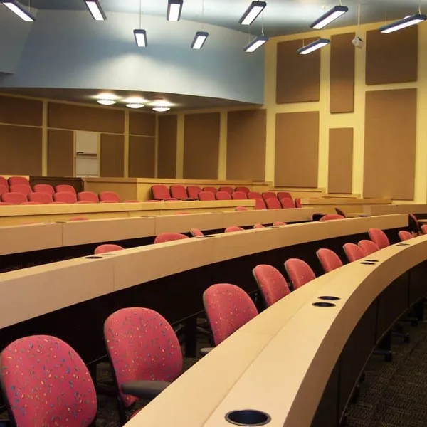 Custom commercial cabinetry for an OSU lecture hall, Columbus, OH