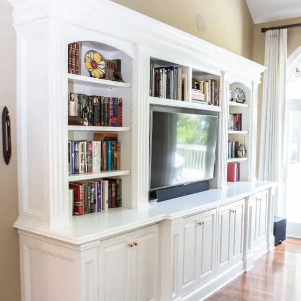 Custom timeless built-in entertainment center, Columbus, OH area