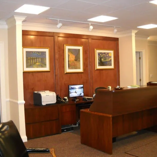 Custom commercial cabinetry for a law office, Upper Arlington, OH